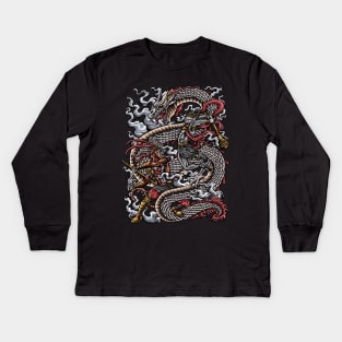 Sun Wukong vs Hanuman Kids Long Sleeve T-Shirt